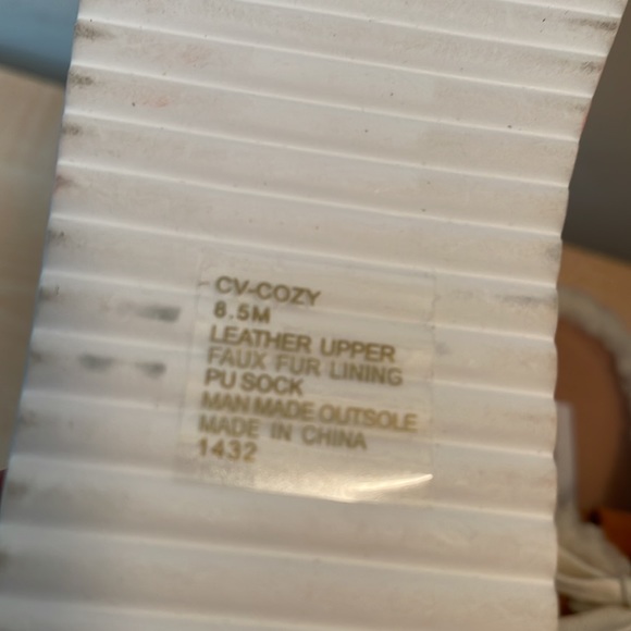 Chelsea& Violet Cozy Suede and Faux Fur Lace Up Platform Mule Sneaker - New - Picture 8 of 9